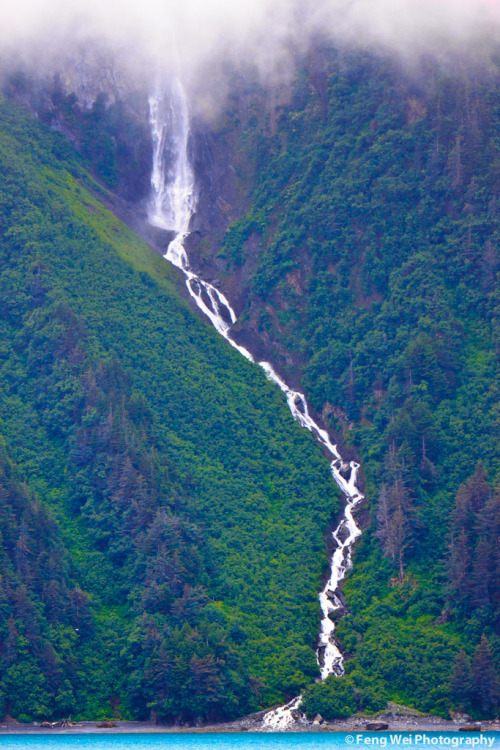 kml:Towering Waterfall @ Valdez Narrows (via Feng Wei Photography)