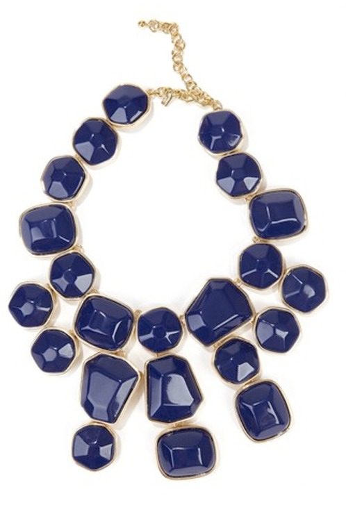 Amazing Kenneth Jay Lane Lapis Stone Bib Necklacewas $600 now $150From HauteLookPS: This website is 