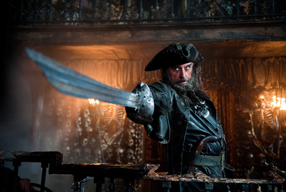 totalfilm:  Exclusive! First image of Ian Mcshane as Blackbeard in Pirates 4! Disney