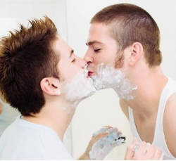 sharing a shave