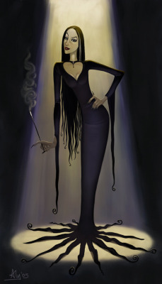 thesonfromneptune:  Morticia by Aly Fell