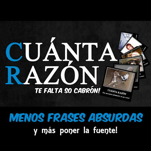 Ya esta, me he cabreao…
He creado el grupo en fb
Odio que roben imagenes y las suban a “Cuanta Razon” sin poner la fuente
Porque ya estamos hartos de crear contenidos de humor o traducirlos y que llegue cualquiera, le ponga 2 frases estúpidas y la...