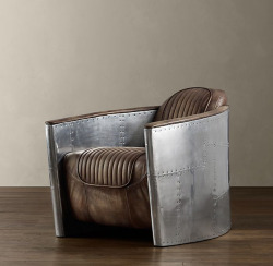 melazcosmo:WWII Bomber Planes Aviator Chair, design by Timothy Oulton