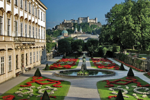 worldheritagesites: Mirabel Gardens &amp; the Fortress, Salzburg - Austria