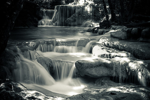 Waterfall steps | Erawan Waterfall, Thailand© Matt Preston