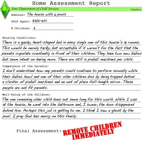 Reports from Sim Child Services