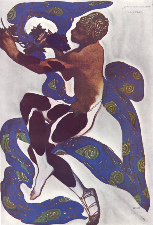 carov2:Léon Bakst, Nijinsky in the ballet L’après-midi d’un faune, 1912