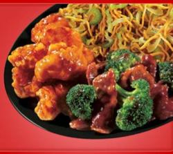 Panda Express: Chow Mein, Broccoli beef,
