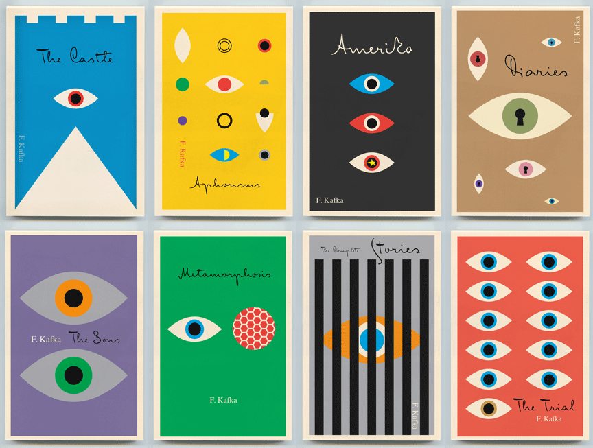 Kafka covers by Peter Mendelsund