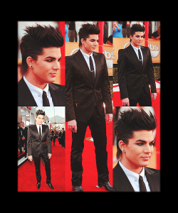 troublefindsme:  Top5 Adam Lambert Outfits.#1. SAG Awards 2010. 