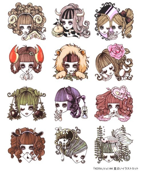 poisoned-apple:  Zodiac for Kera magazine - by Yoh 