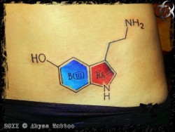 well done! thanx to Abyss Family =* N2OC10H12 (serotonin) and blood group (B(III) Rh-)