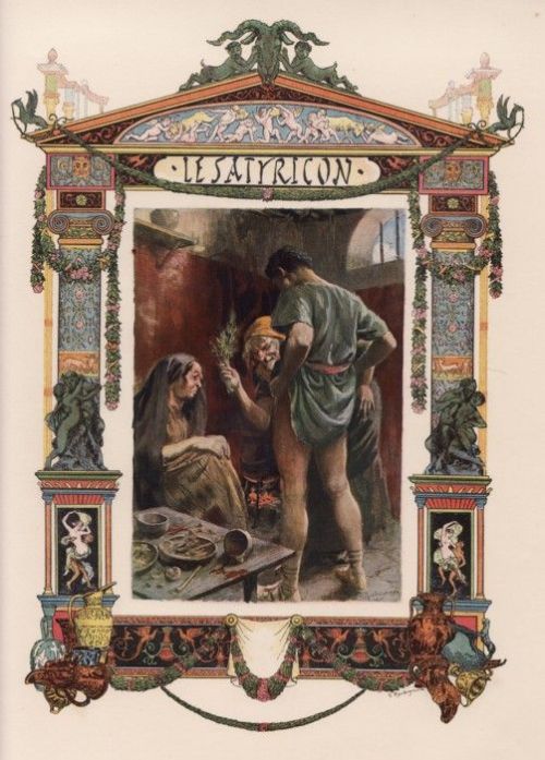 immediategallimaufry: Scene from Petronius’ “The Satyricon” (French edition) illus