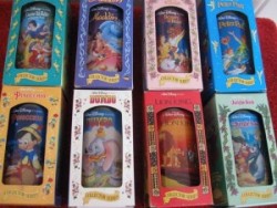 ilovethe80sand90s:  Disney Collector Glasses! I think these were from Burger King! Submitted by theyoungandfamous  omg i remember these! they should bring them back