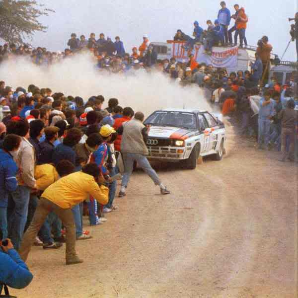 automotivated:  The original Stig line trimming. Audi Quattro | San Remo 1983.