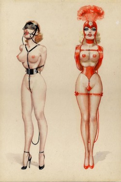 vintagegal:  Ponygirls art by John Willie 