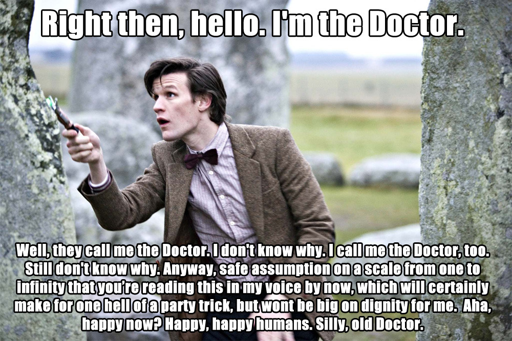 Even Imagination!Doctor is adorable! :D