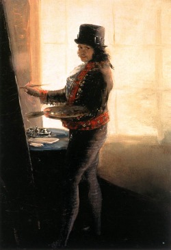 hipsteroscopy:  Self Portrait in the Studio, 1790-95. Francisco Goya. 