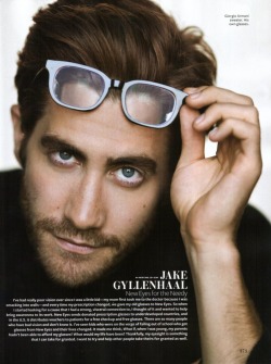 fuckyeahmenwithglasses:  Jake Gyllenhaal: