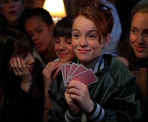 the-absolute-best-posts:  creehanna:  Remember when Lindsay Lohan won that card game