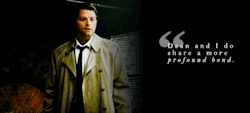 old-souls:  tenthofjune:  Dean’s reaction when Cas says “profound bond.”  XD  &hellip;.Isn&rsquo;t the rule that when you look up and to the right in response to something, you&rsquo;re imagining things visually?   *badum tish*