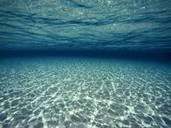 I would like to sit or lie down on the sand. Looking up to the surface for hours.