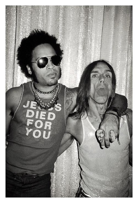 Lenny Kravitz and Iggy Pop