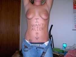 you want ALIEN? alien like mr spock, or alien