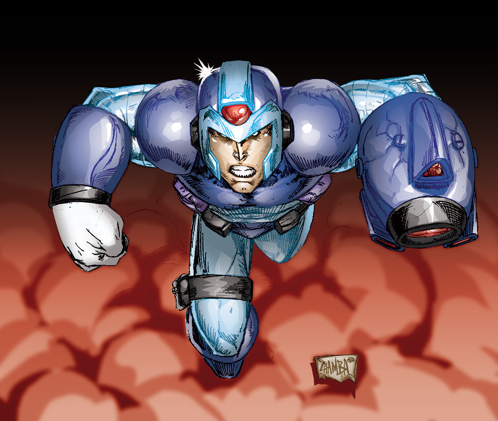 Jeffrey Cruz gave Mega Man X a hilarious old school Rob Liefeld (Comic Artist) look just for fun. I would say that it is spot on.
Related Rampages: It’s time to Rock, man | 80’s Worlds Collide
Is this necessary? by Jeffrey ‘CHAMBA’ Cruz / lastscionz...
