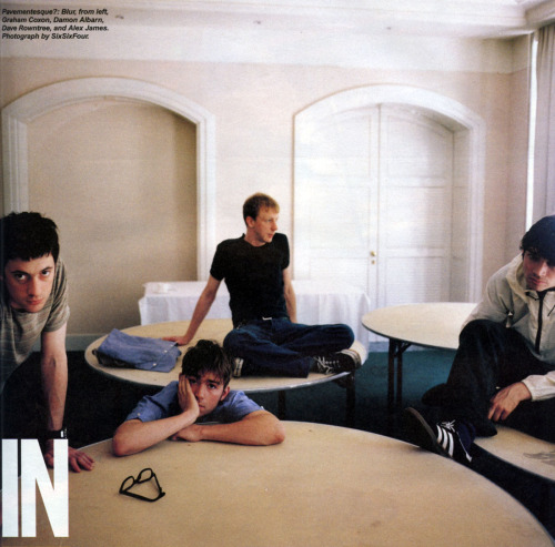 ohitsthe90s: Blur, Spin Magazine, 1995. Photo: SixSixFour