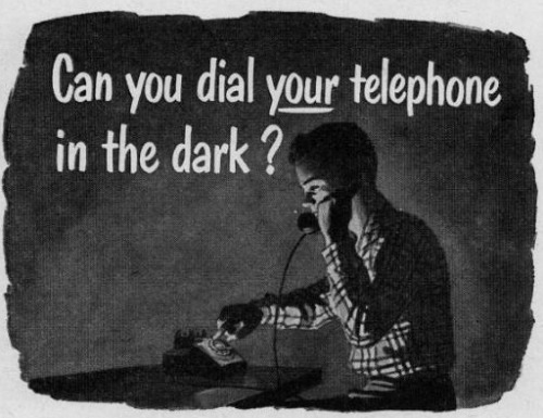 zoomar:Can you dial your telephone in the dark?