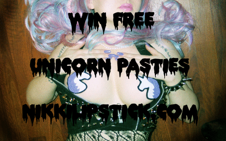 nikkilipstick:  HAPPY TITTY TUESDAY BABES &lt;3 I was going to do a black bat