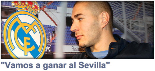 BENZEMA! I’m counting on you, Casillas, Adán, Mejías, Cristiano Ronaldo, Adebayor, Lass, Khedira, Özil, Di María, Granero, Kaká, Xabi Alonso, Carvalho, Sergio Ramos, Marcelo, Arbeloa, Albiol, Garay and of course the one and only José Mourinho.