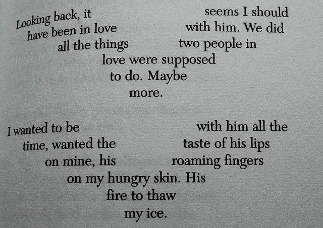 bruisedpoets:  “…His fire to thaw my ice” (by Katie_Burke) 