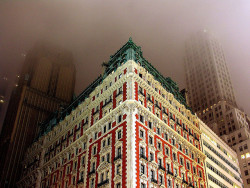 commanderspock:  lambmark | ysvoice  | ♕ |  Cornering fog - Times Square, NYC  | by © nj dodge | via theworldwelivein  