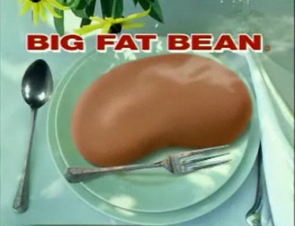 frollospeaks:  “Why eat hundreds of little beans when you can eat one big one?”  i really want a video of this from the frozen caveman lawyer skit