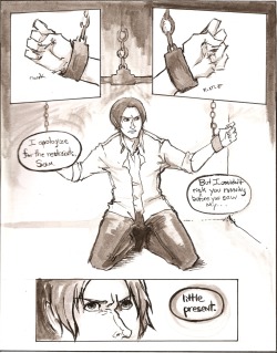 Eh, Still Not Happy With It. Second Page Of Sam/Lucifer Ink Comic