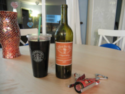 ty-jack:  christopherwolfe:  imaylikemychardonnay:  theycallmemisterstems:  stalk:  Important things to know laughingsquid:  The New Starbucks Trenta Cup Holds an Entire Bottle of Wine   Say hello to my new Big Carl!  For the first time in college, I’m