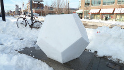 inebriatedpony:  figgyloo-pudding:  pokemonyewest:  lampsarepeopletoo:  what the  Nothing beats a snow pentagonal dodecahedron  I quit  Okay who let the nerds out in the snow. 
