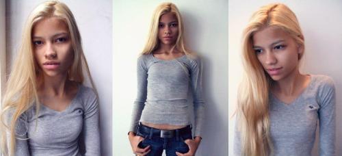 victoria brito ; my new fave model.&her hair is naturally blonde