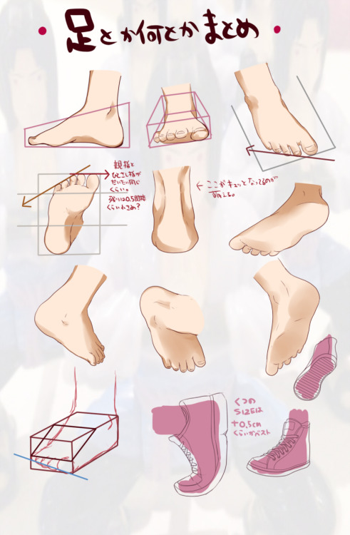 rahleighroll:  courtesy of tara and cory this really helped me start getting work down on the whole ‘foot’ thing  some of these are still awkward but its good tips all together i still cant draw feet myself lol