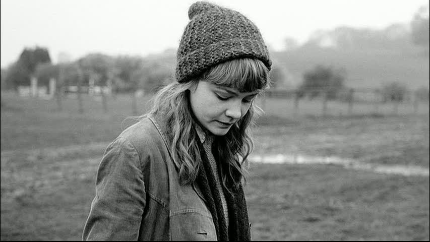 laurencephilomene:  Carey Mulligan on the set of Never Let Me Go (photography by