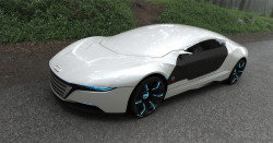 thatnightowl-:   DO YOU SEE THIS? This is the fucking Audi A9 Concept vehicle. It is the most beautiful motherfucker to light up my Tumblr page. The thing has engines in it’s wheels. In the wheels. Oh? Where’s the windshield? It’s fully integrated