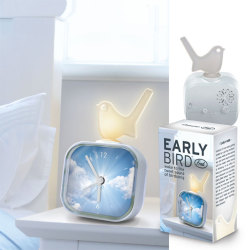 EARLY BIRD™ I need this. My roommates hate my alarm clock and this is just so much nicer. And listening to it on their site and it cycling through does get on your nerves enough to wake you up.