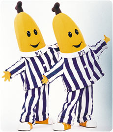yaknowlikethegoddess:  Bananas in pajamas ! 