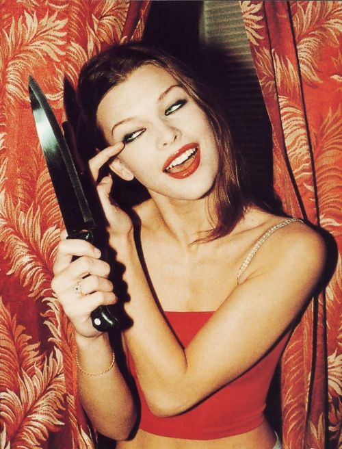 suicideblonde: Milla Jovovich photographed by Chris Floyd, 1994
