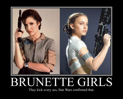 ohyeahstarwars:  As a brunette girl who is a SW fan, this made me smile :)