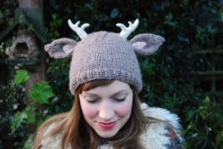 thedailywhat:  DIY of the Day: Etsy seller TinyOwlsMagicAttic is selling the knitting pattern for this delightful “deer with little antlers” hat @ ŭ.50 a pop. Unfortunately, you can’t purchase ready-made beanies at the moment, so I guess you’ll