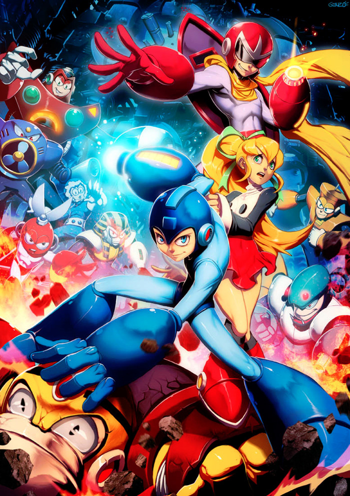 GENZOMAN throws down a rock solid Mega Man piece for UDON’s Mega Man Tribute Contest. More great Mega Man entries can be found HERE!
Related Rampages: Thor | Fantasy Street Fighter | Zelda - Midna and Link
Mega Man by Gonzalo Ordonez Arias / GENZOMAN...