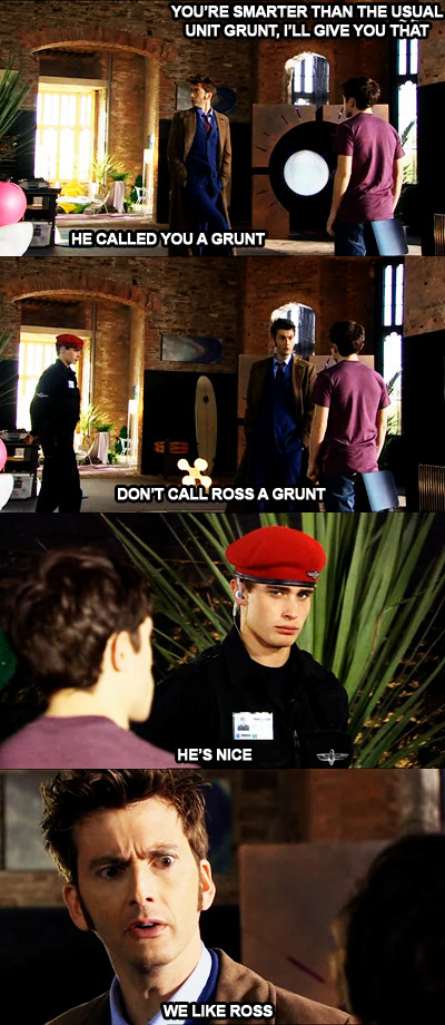 lovetherunning:  Don’t be mean to Ross &gt;:O It would have been awesome if